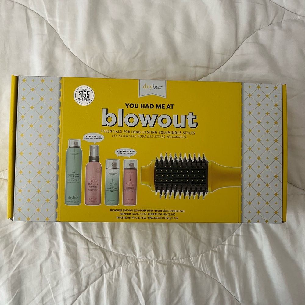 Dry bar you had me at blowout double shot blow dryer brush set